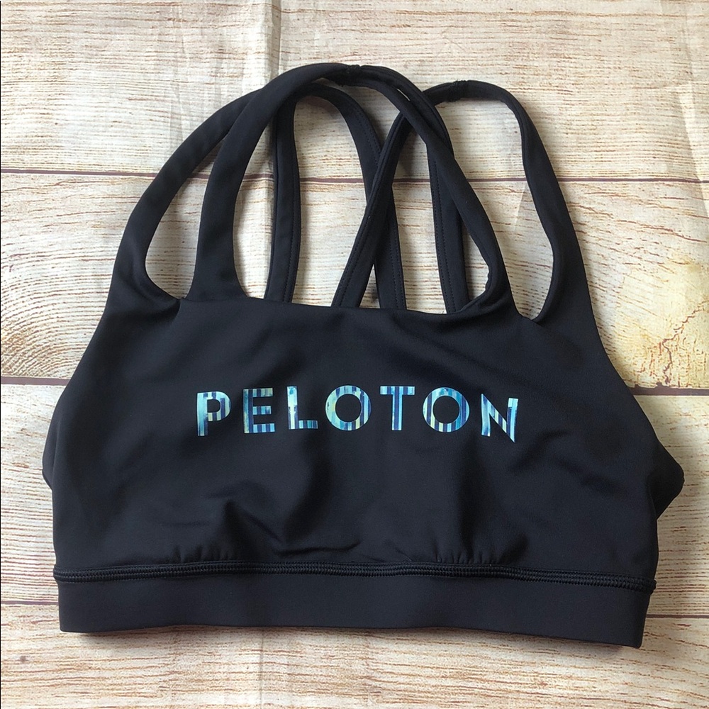 Peloton Black Strappy‎ Sports Bra